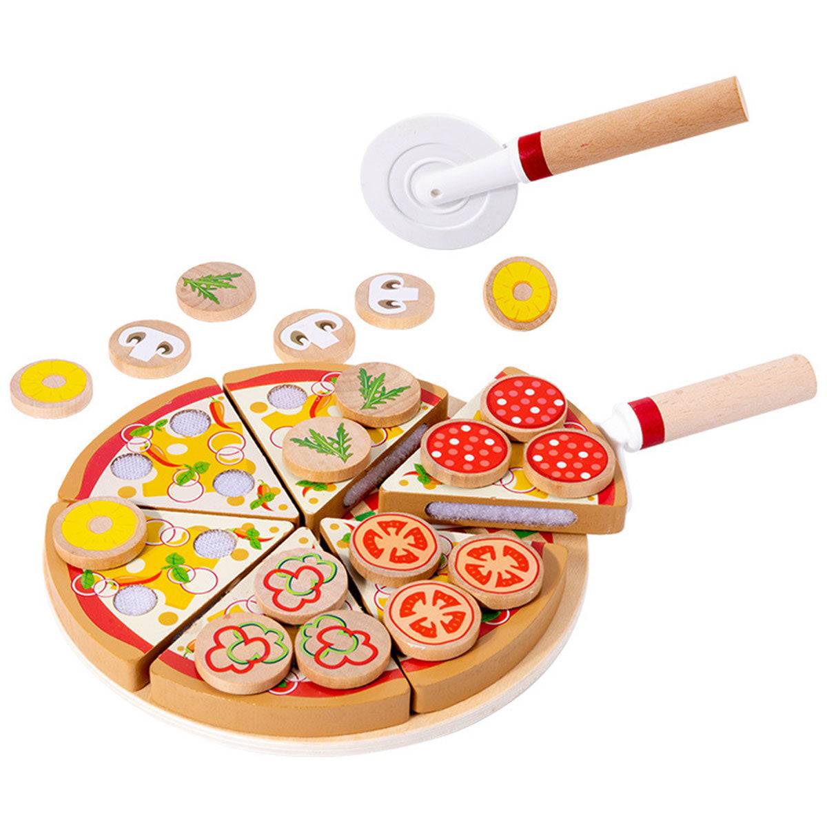 Simulated Vegetable Mushroom Pizza Toyworks