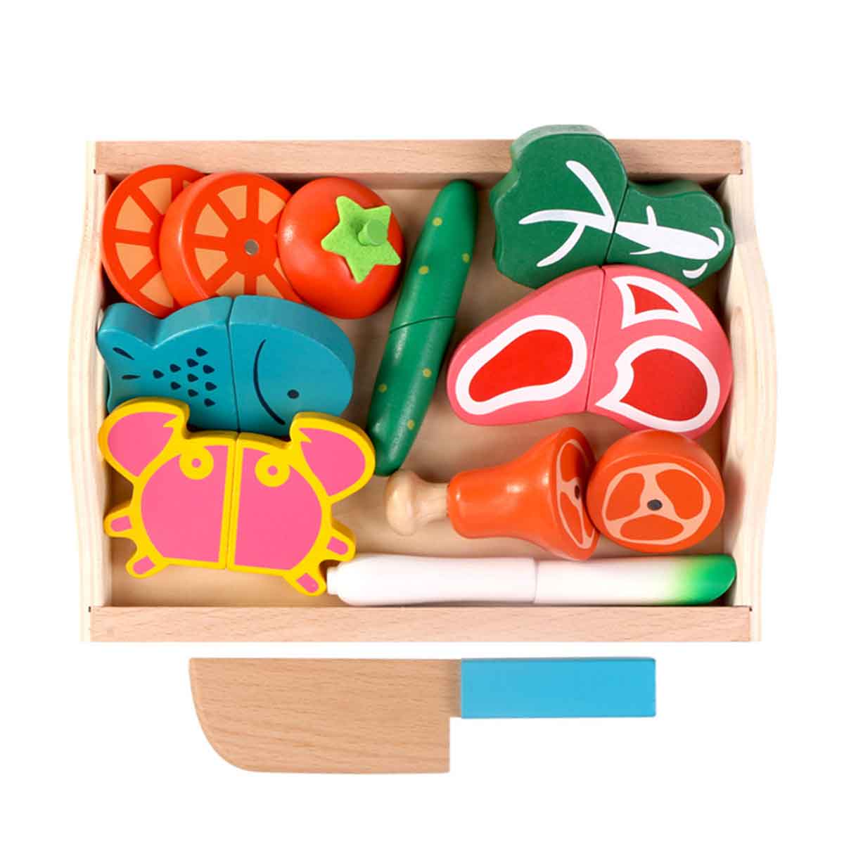 Magnetic Fruit Cutting Game Toyworks