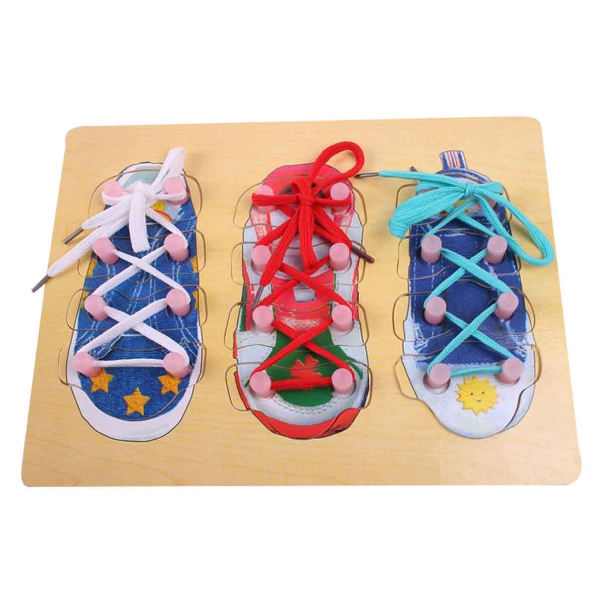 Children's shoe lacing teaching aids Toyworks