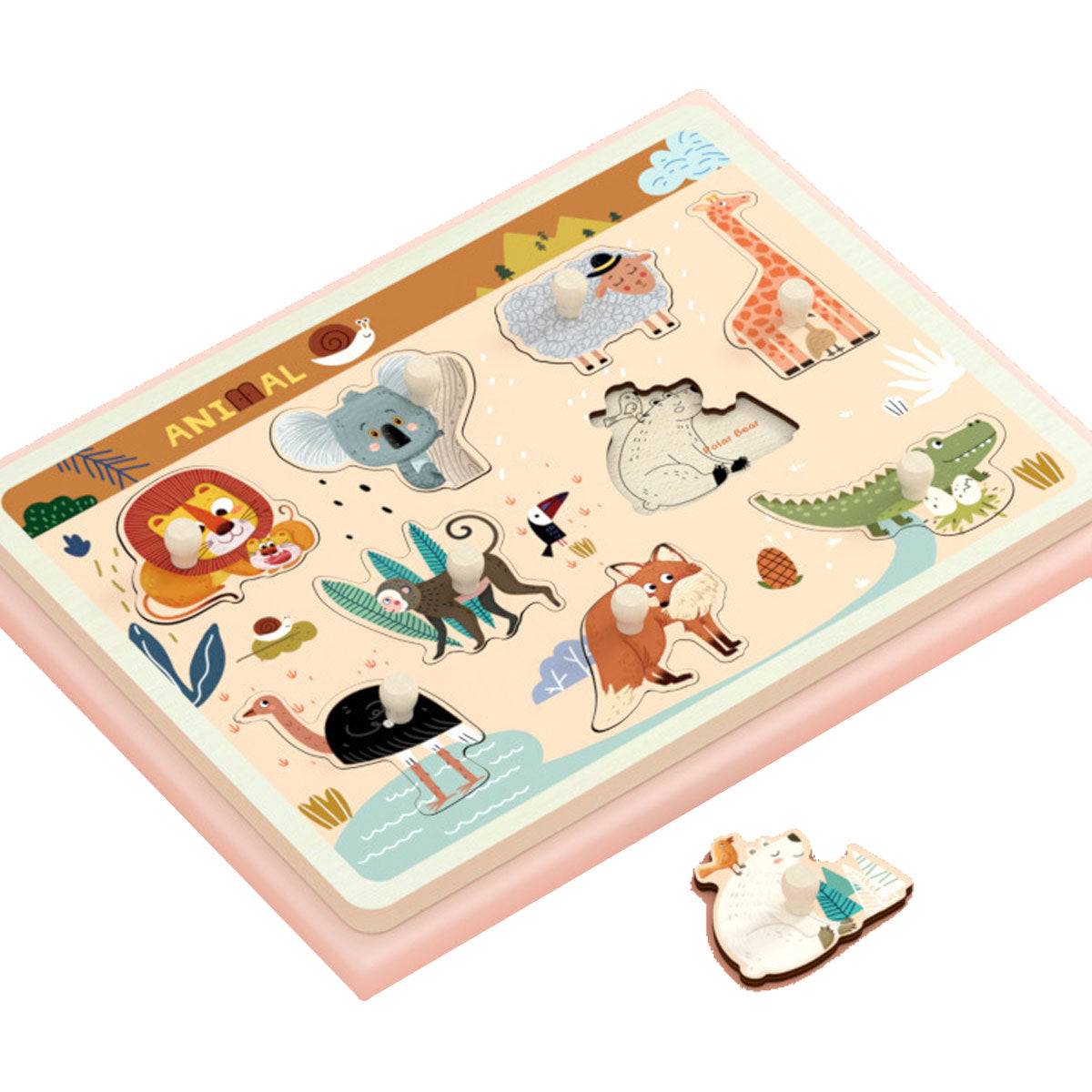 Montessori early childhood education puzzle blocks Toyworks