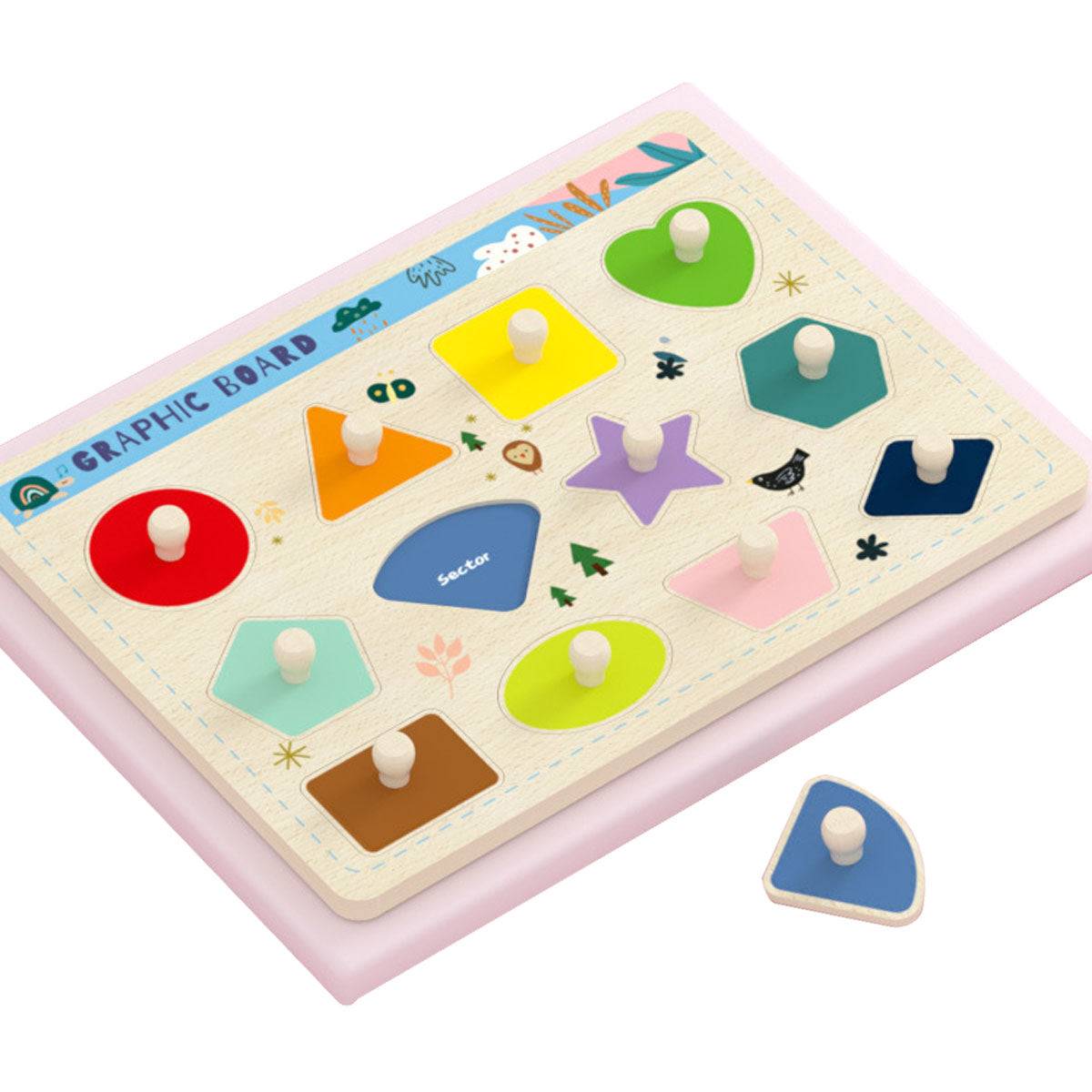 Montessori early childhood education puzzle blocks Toyworks