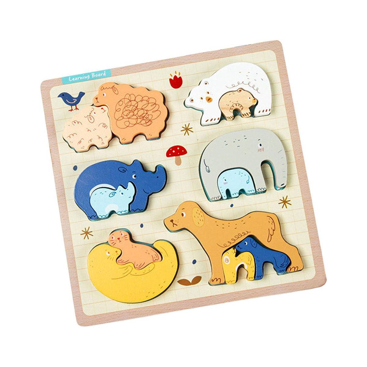 Montessori early childhood education puzzle blocks Toyworks