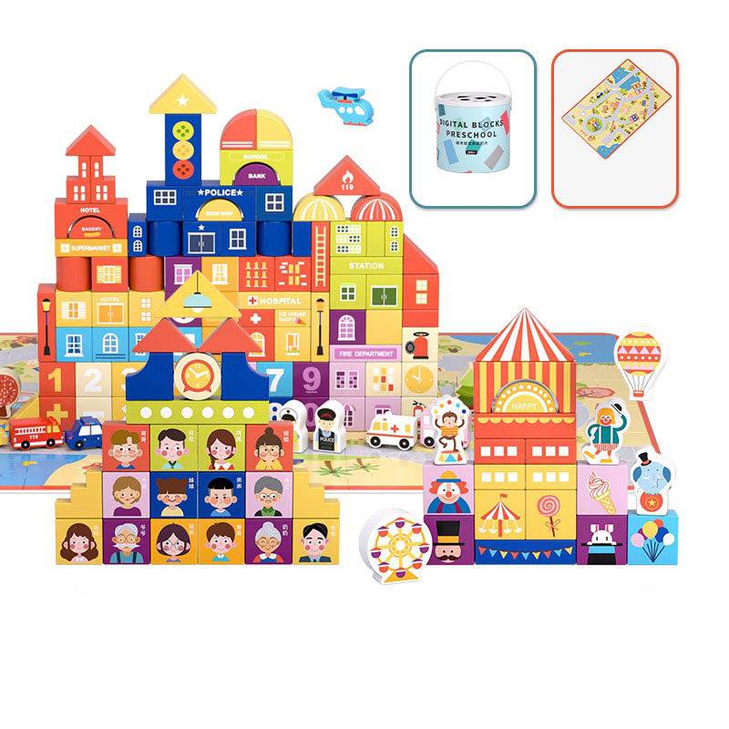 Building blocks baby puzzle wooden educational toys My Store