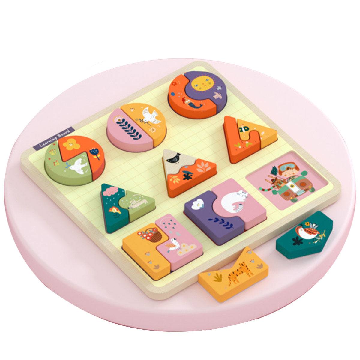 Montessori early childhood education puzzle blocks Toyworks