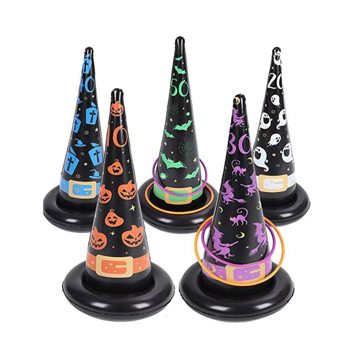 Halloween toys Halloween games inflatable witch hat ring game - Toyworks