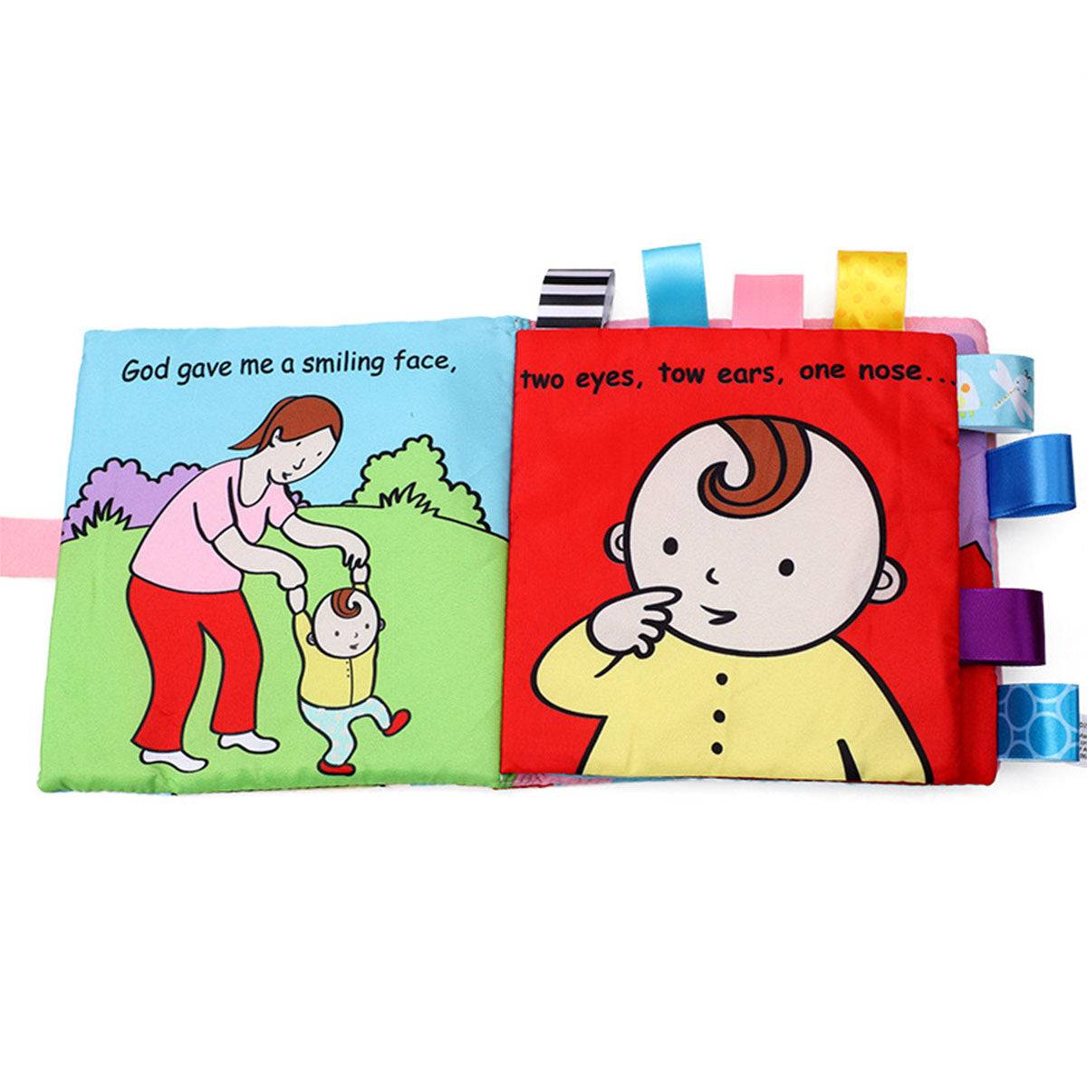 God Made Me Baby Label Cloth Book Toyworks