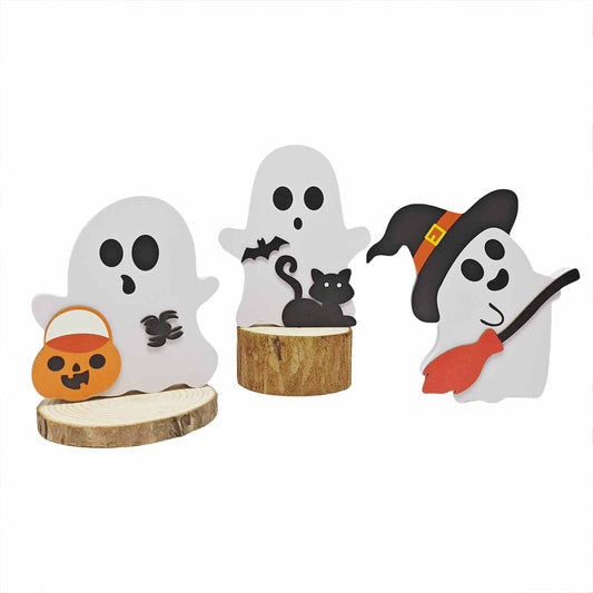 Halloween decoration personality home flower pot ornaments holiday party decoration creative white cute ghost - Toyworks