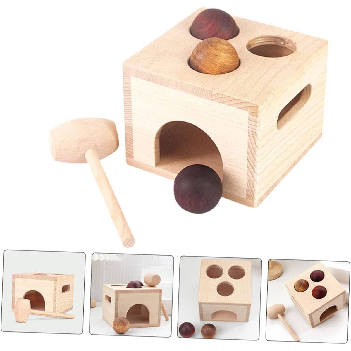 Early childhood wooden knocking ball table Toyworks