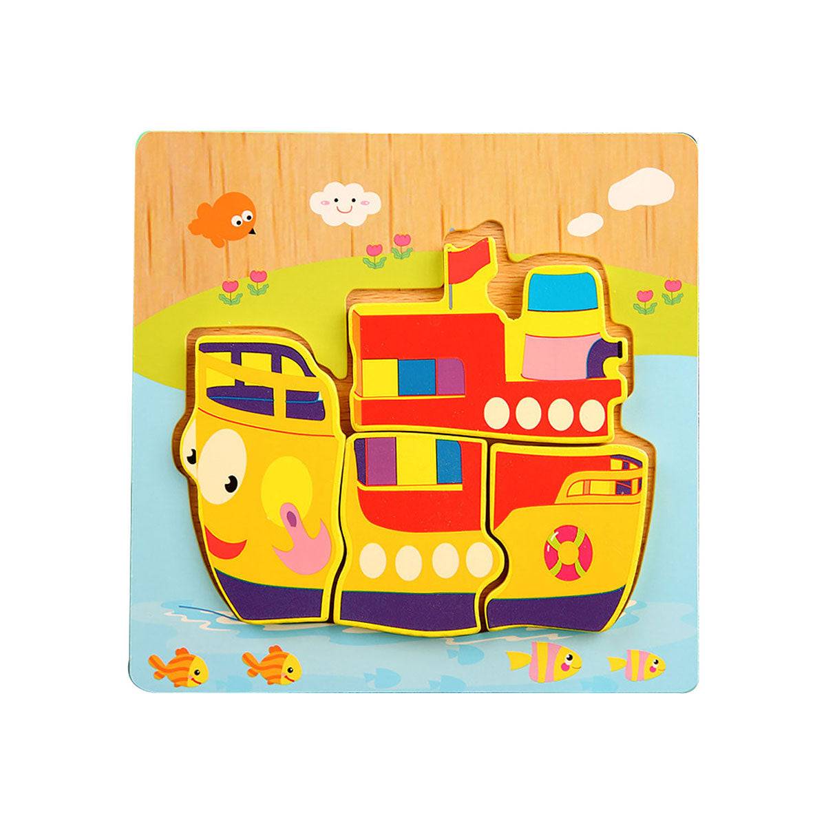 Educational wooden 3D puzzle Toyworks