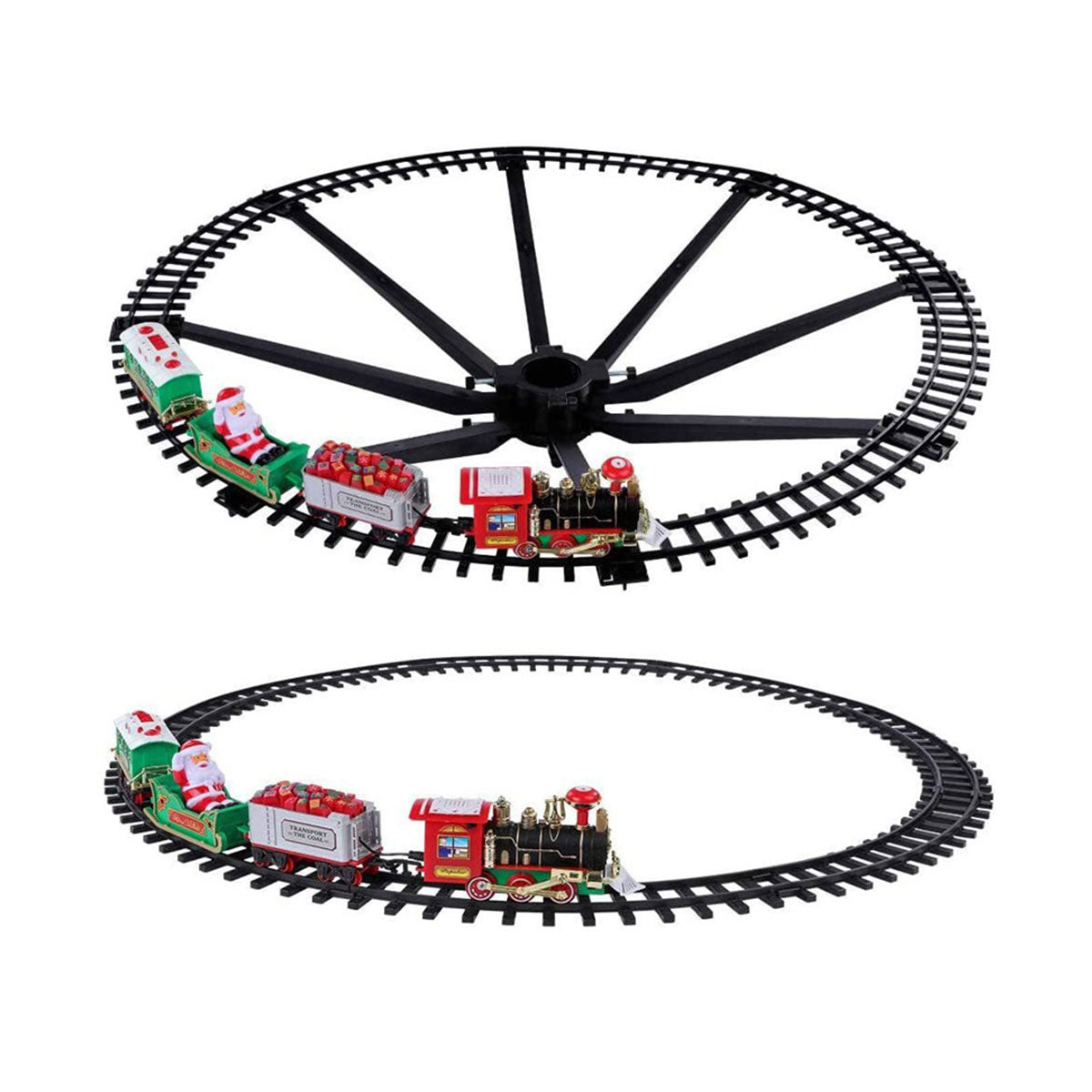 2 in 1 hanging Christmas tree track toy train with sound and light Christmas toys Christmas gifts - Toyworks