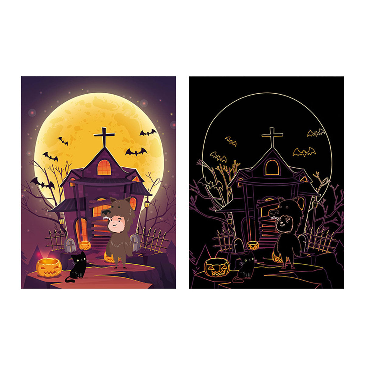 Halloween Toy Cartoon Scratch Painting - Toyworks