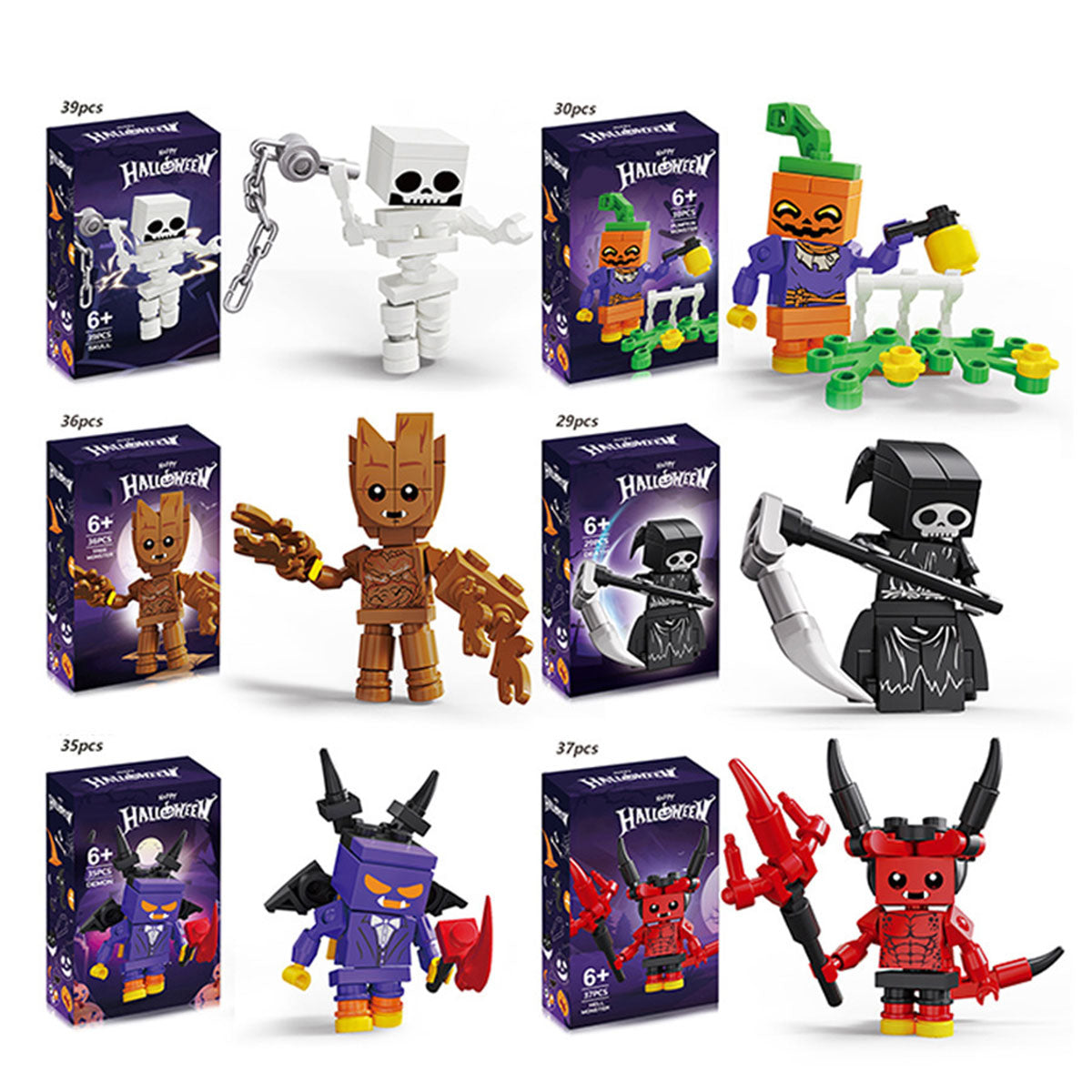 Educational building blocks Halloween assembly blocks - Toyworks