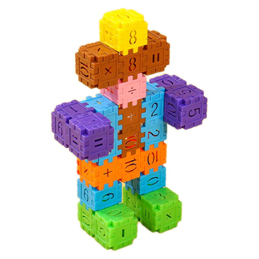 Plastic building blocks puzzle digital blocks Toyworks