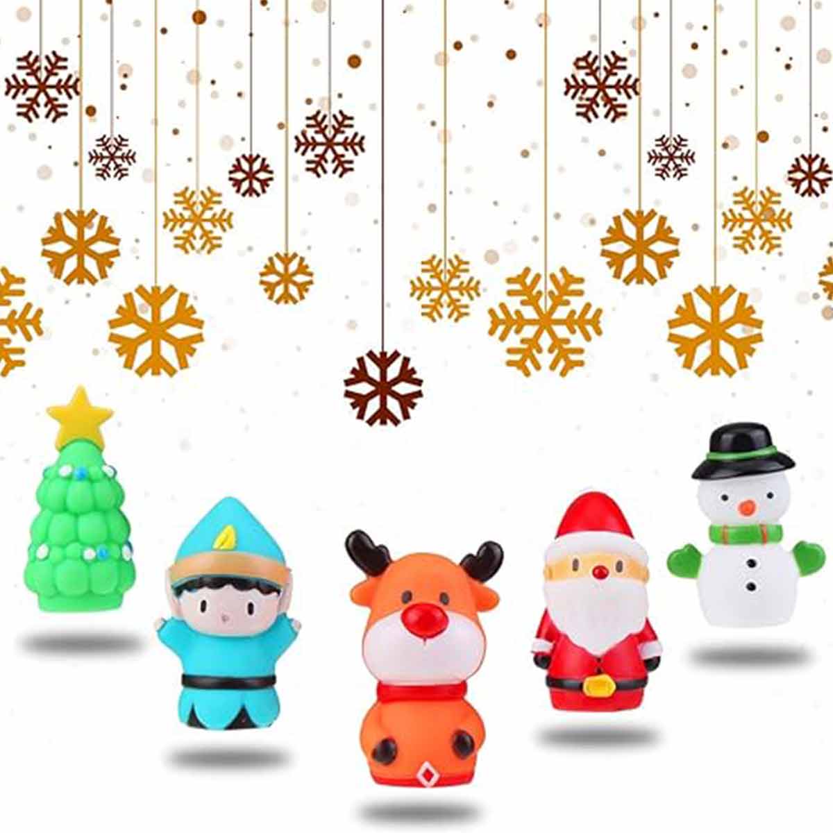 Christmas vinyl puppet toys Christmas toys holiday party gifts - Toyworks