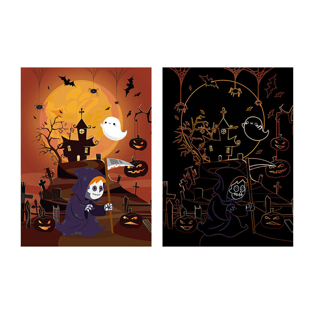 Halloween Toy Cartoon Scratch Painting - Toyworks