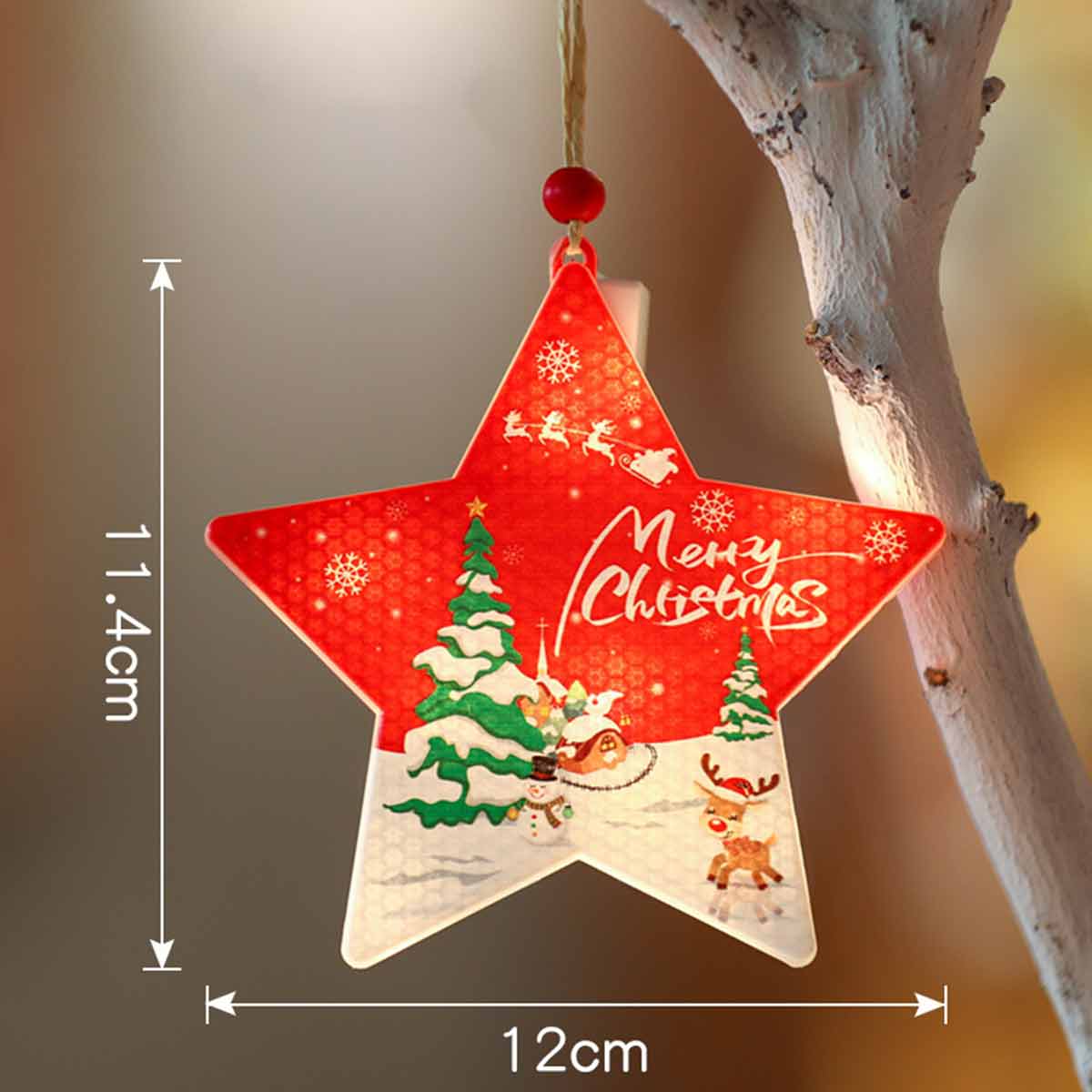 Christmas decoration lights snowman socks Christmas tree cartoon pendants creative gift atmosphere layout lights - Toyworks