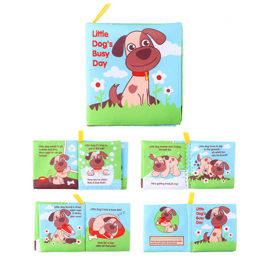 Tear-resistant baby early education cloth book Toyworks