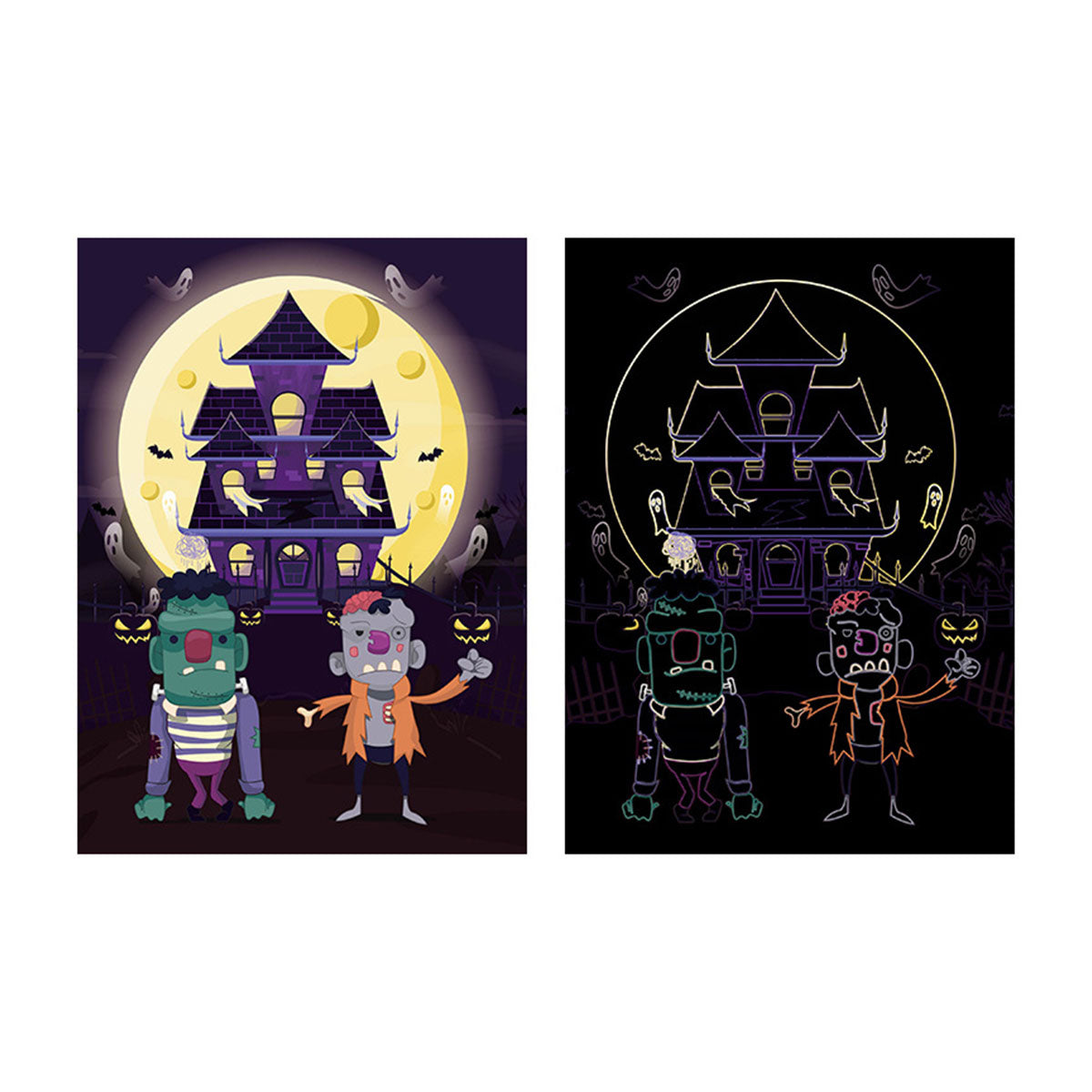 Halloween Toy Cartoon Scratch Painting - Toyworks