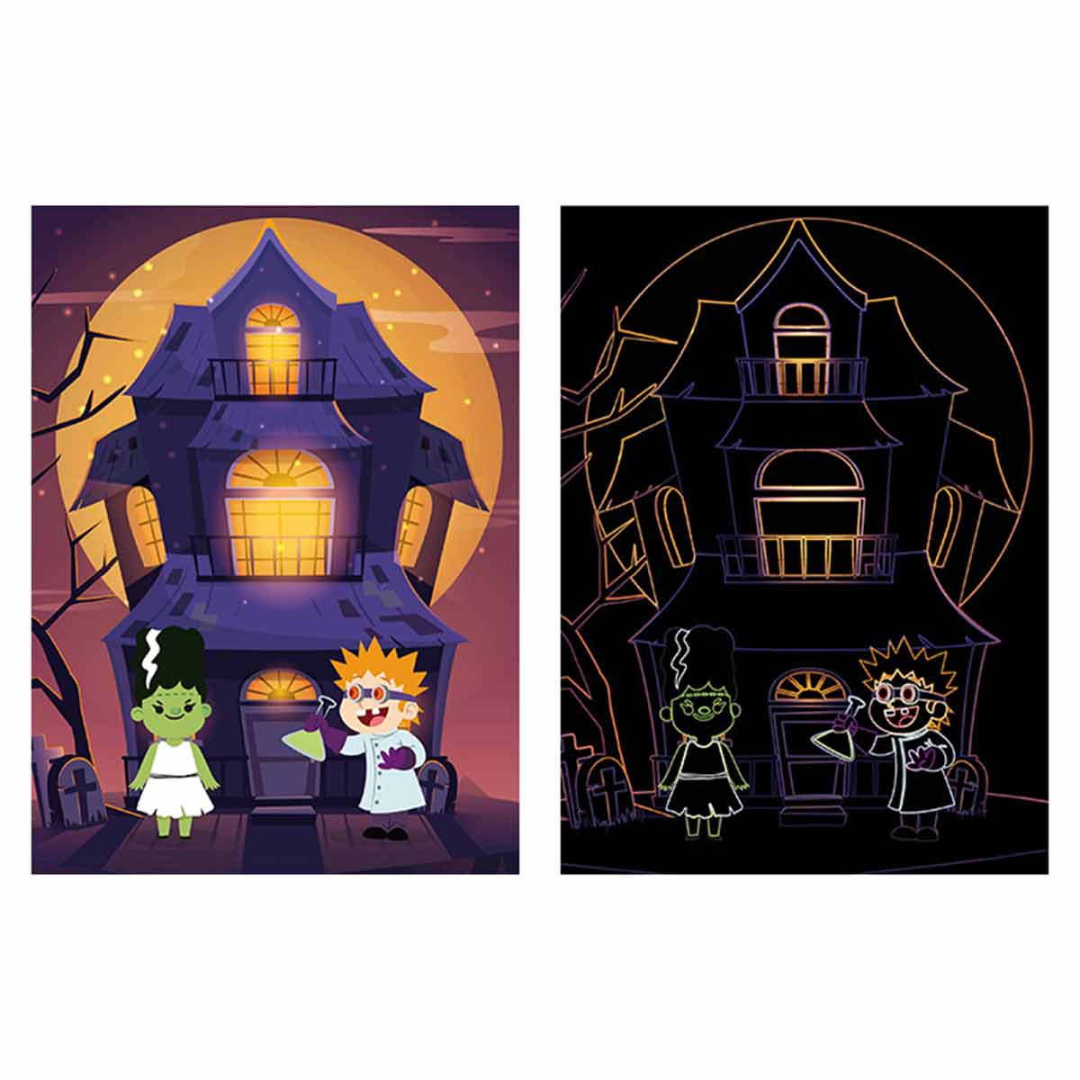 Halloween Toy Cartoon Scratch Painting - Toyworks