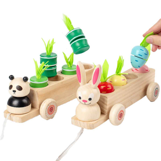 Three in one wooden children's trolley Toyworks