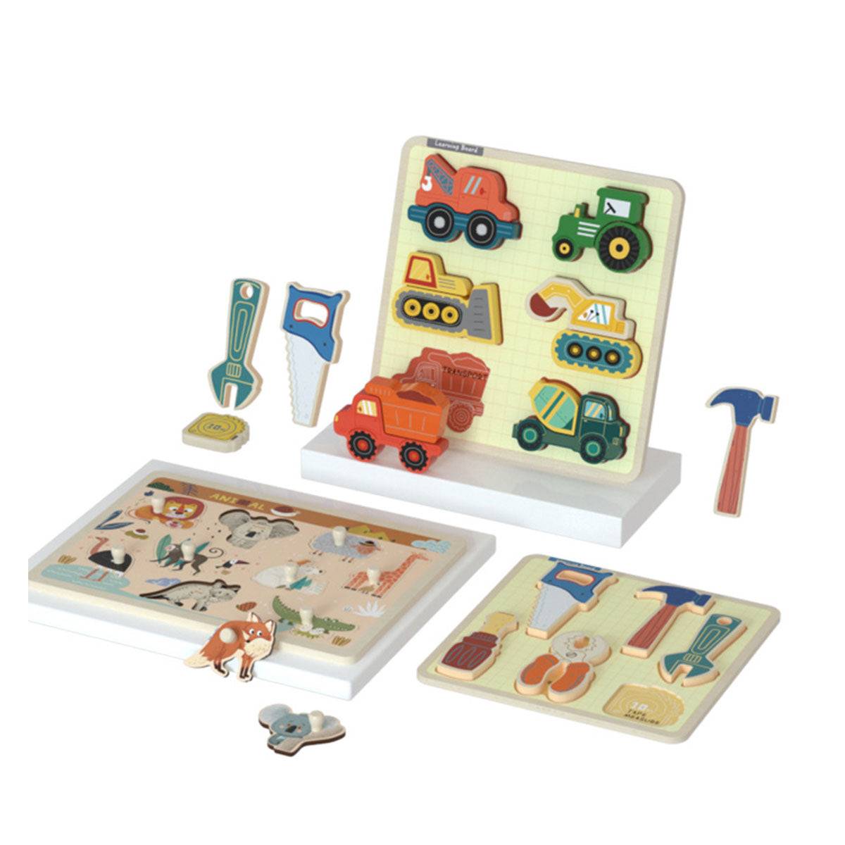 Montessori early childhood education puzzle blocks Toyworks