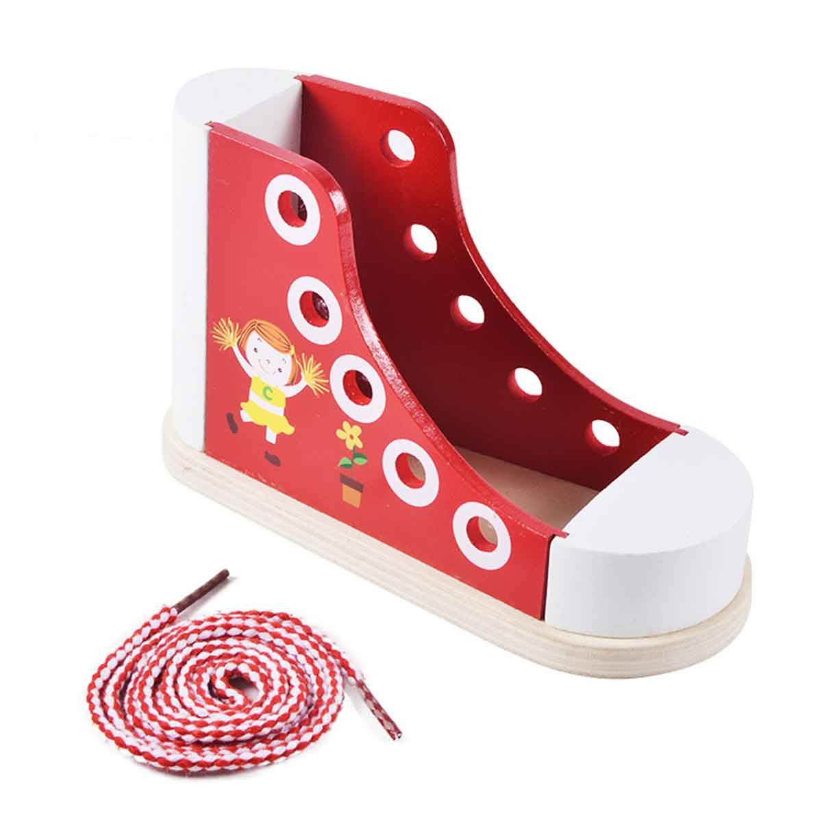 Children's shoe lacing teaching aids Toyworks