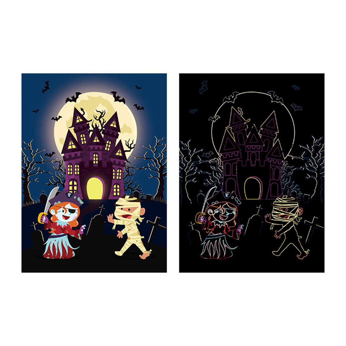 Halloween Toy Cartoon Scratch Painting - Toyworks