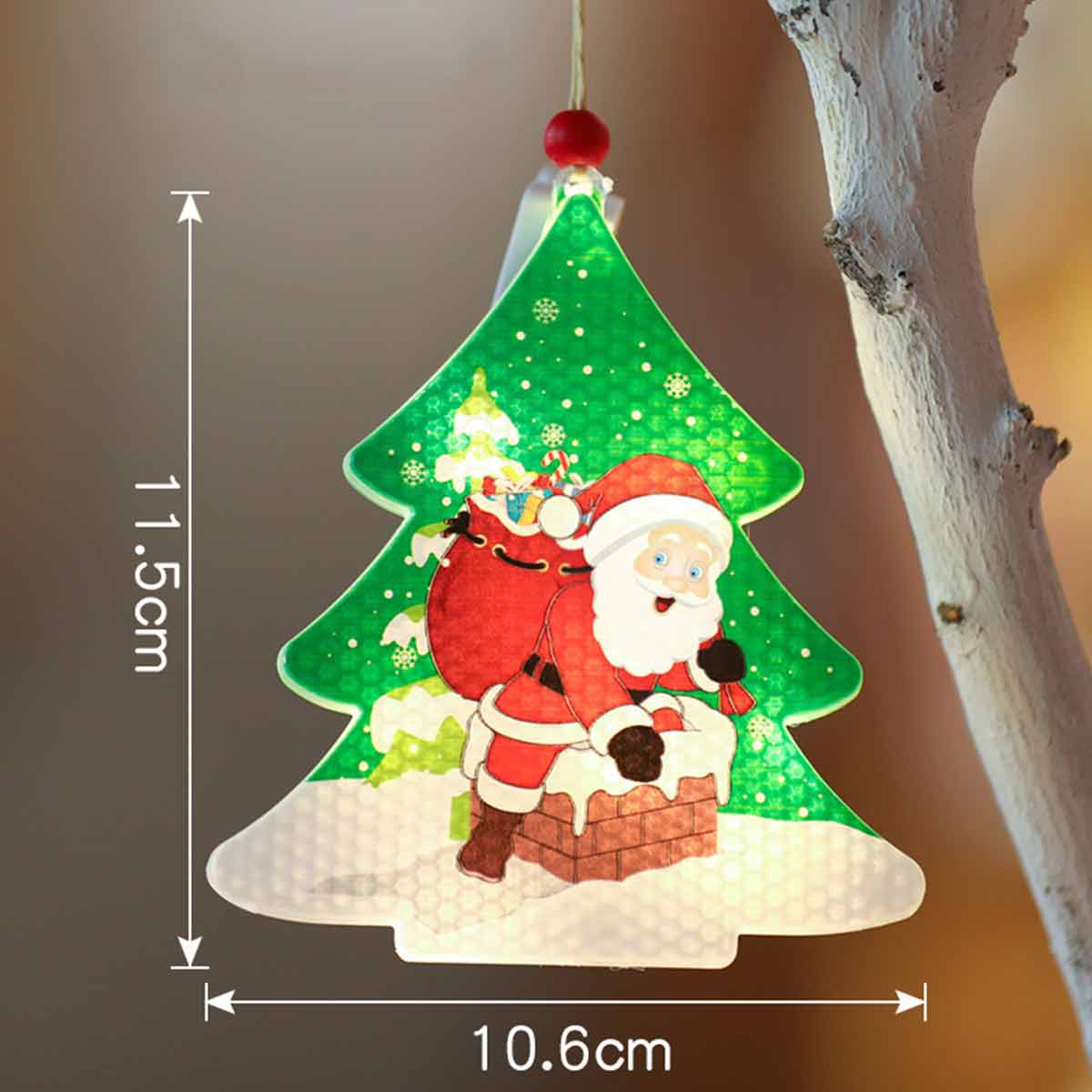 Christmas decoration lights snowman socks Christmas tree cartoon pendants creative gift atmosphere layout lights - Toyworks