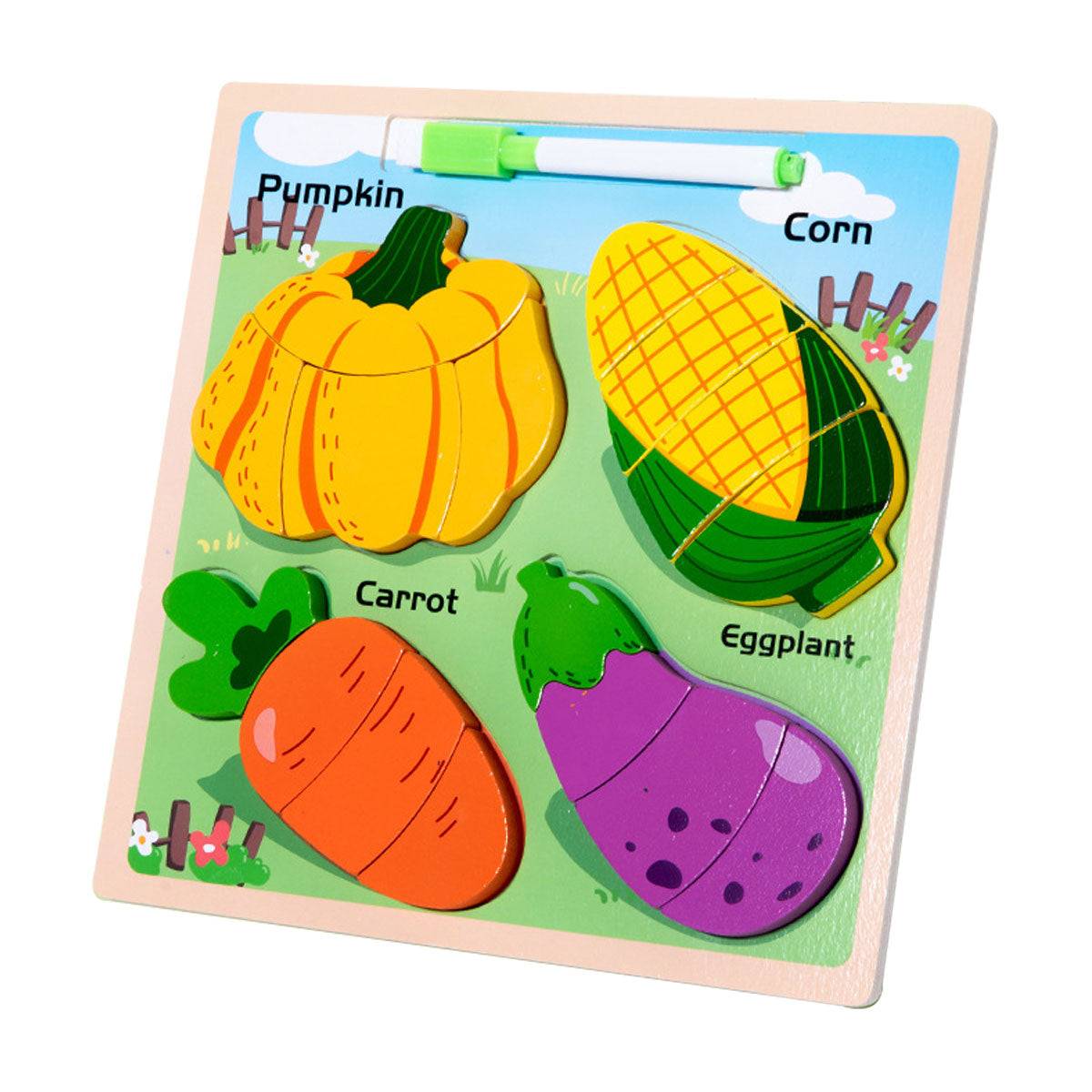 Jigsaw Puzzle Picture Board 2 in 1 Toyworks