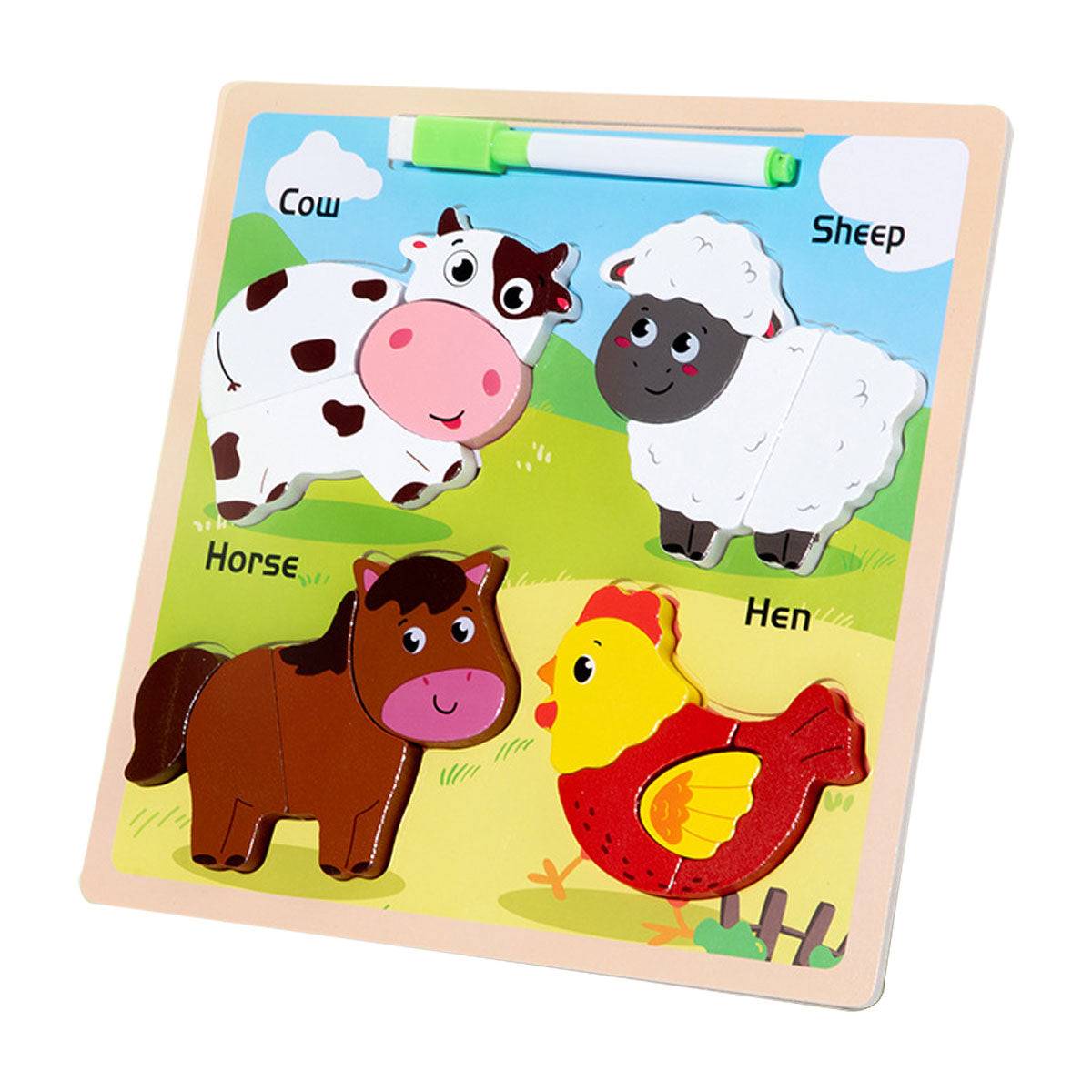 Jigsaw Puzzle Picture Board 2 in 1 Toyworks