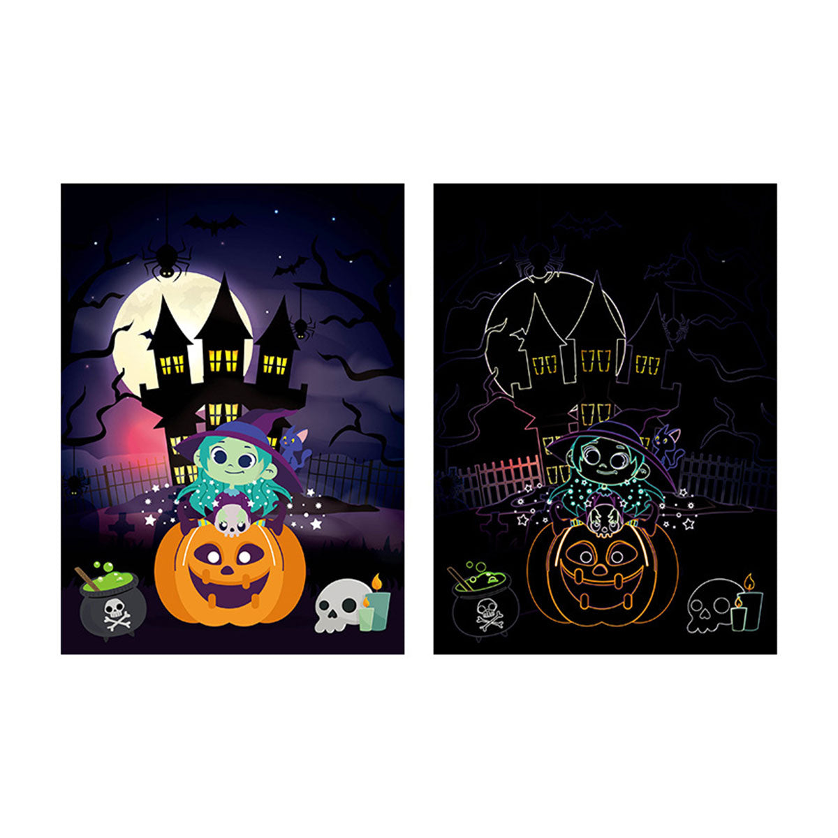 Halloween Toy Cartoon Scratch Painting - Toyworks