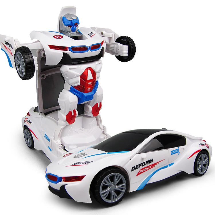 Toy car model deformation rotating robot - Toyworks