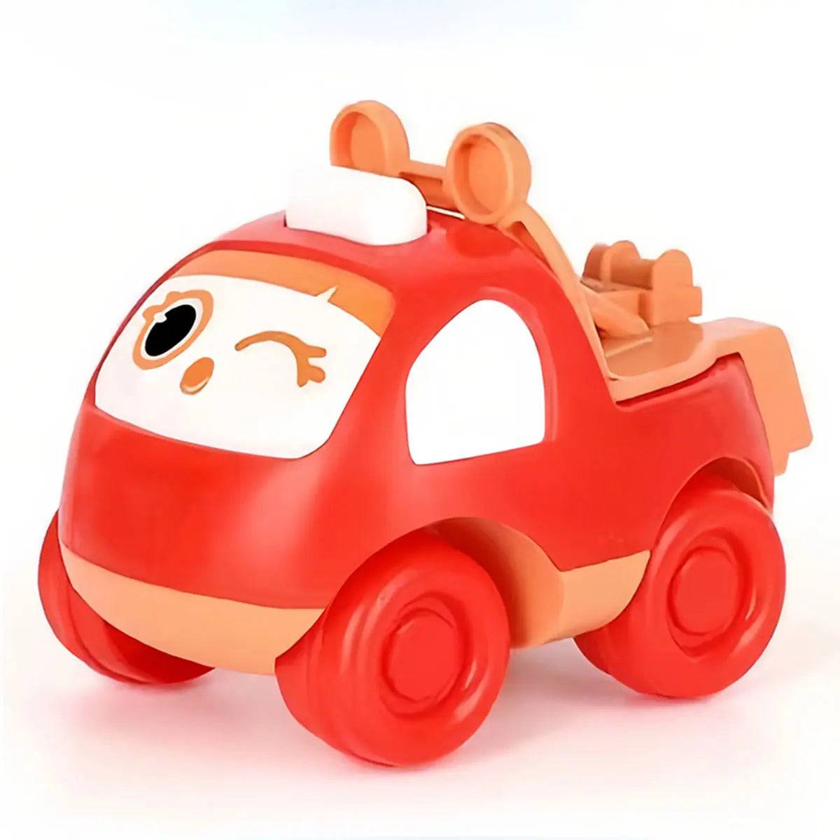 Inertia pull back design children's toy engineering car My Store