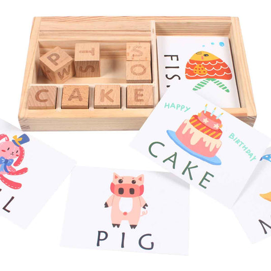 Early childhood wooden word puzzle Toyworks